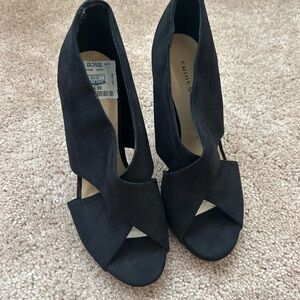 Chic Black Open-Toe Heels